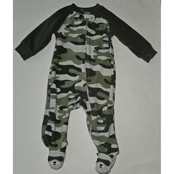 3 Pairs Fleece Footie Pajamas Sleepers Lot Baby Boy 6 Months Carter's Baby Gear - Picture 6 of 14